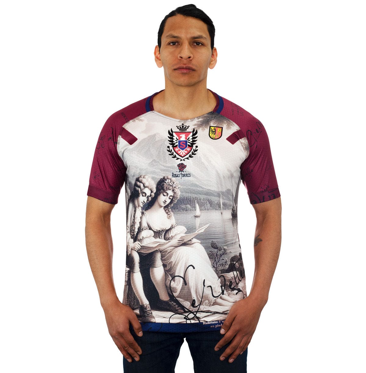 Rosas Torres Jersey Maillot Servette Rousseau - Edición "La Nouvelle Héloïse" | Filosofía Textil