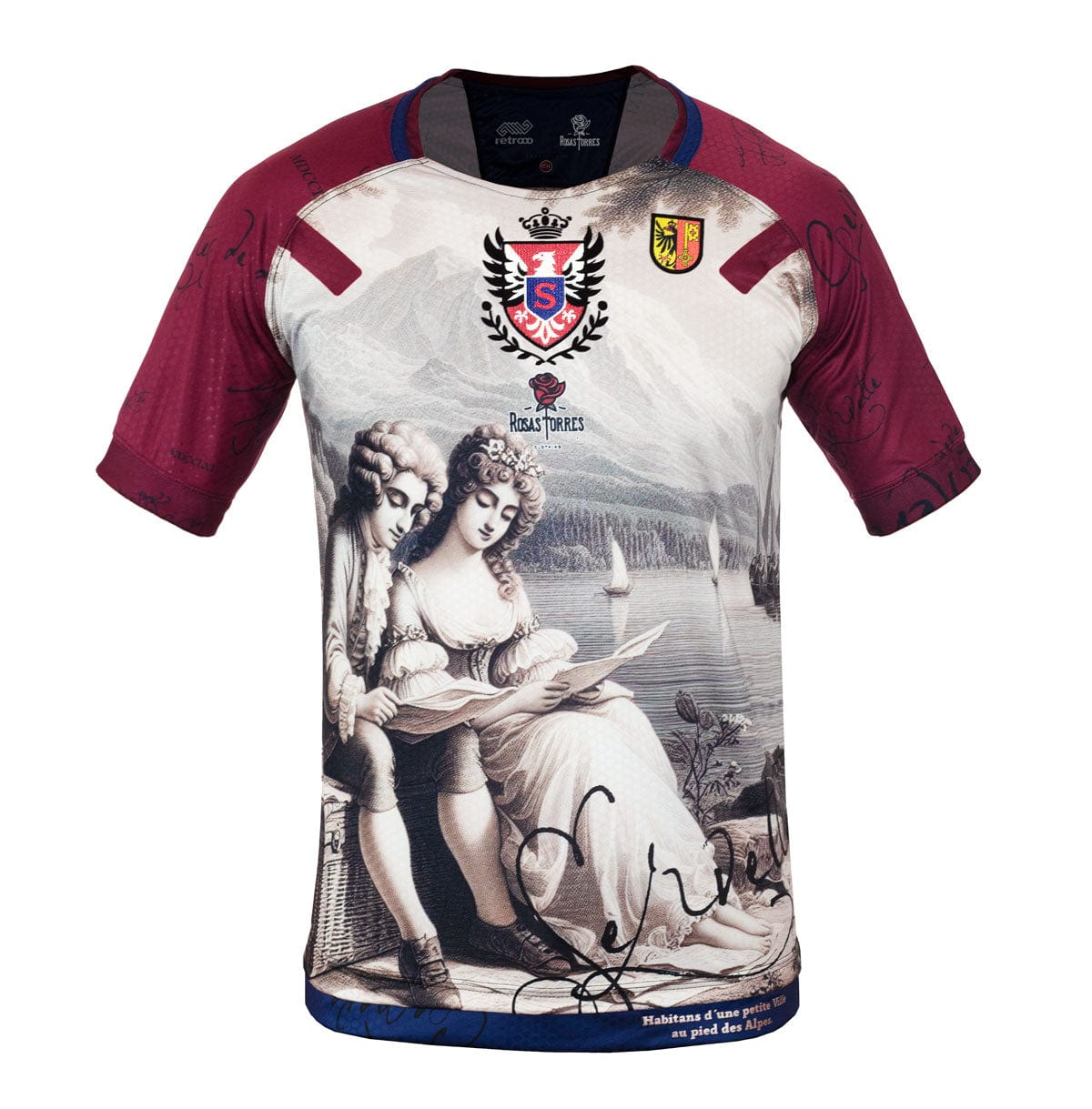 Rosas Torres Jersey Maillot Servette Rousseau - Edición "La Nouvelle Héloïse" | Filosofía Textil