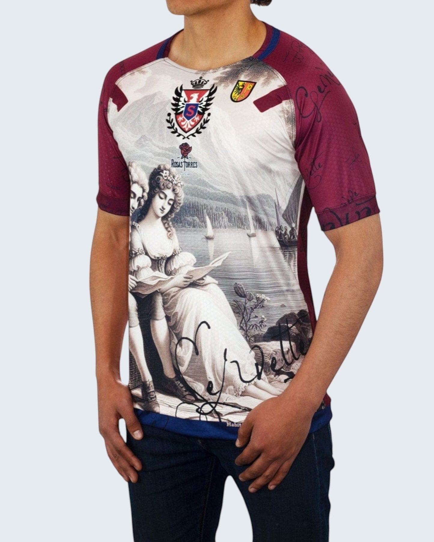 Rosas Torres Jersey Maillot Servette Rousseau - Edición "La Nouvelle Héloïse" | Filosofía Textil