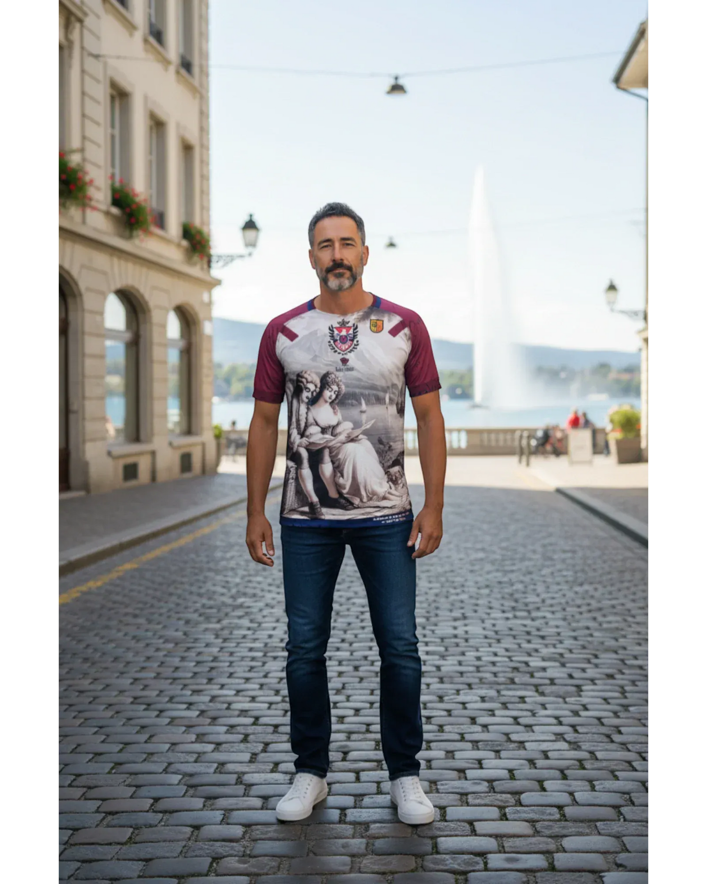 Rosas Torres Jersey Maillot Servette Rousseau - Edición "La Nouvelle Héloïse" | Filosofía Textil