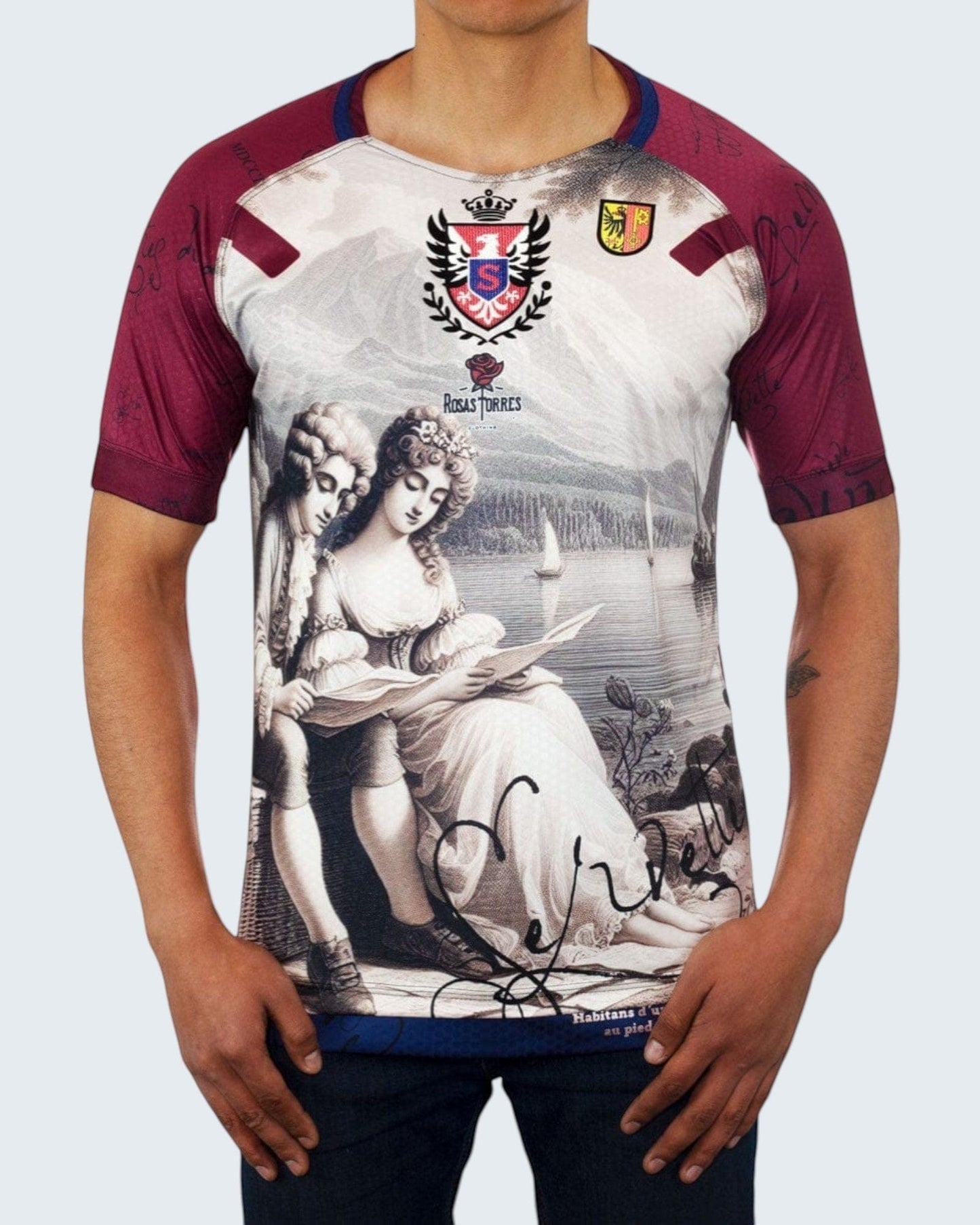 Rosas Torres Jersey Maillot Servette Rousseau - Edición "La Nouvelle Héloïse" | Filosofía Textil