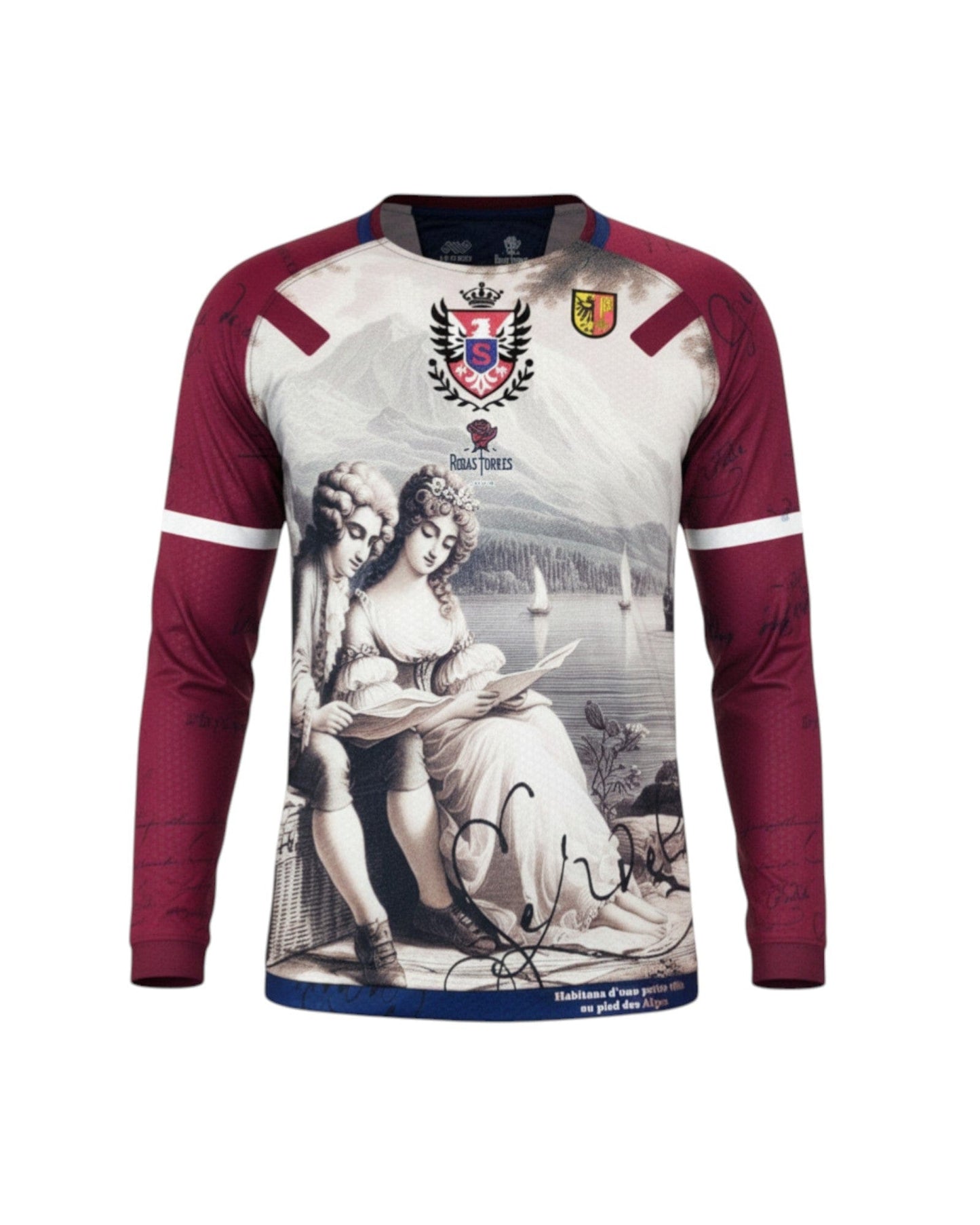 Rosas Torres Jersey Maillot Servette Rousseau - Edición "La Nouvelle Héloïse" | Filosofía Textil
