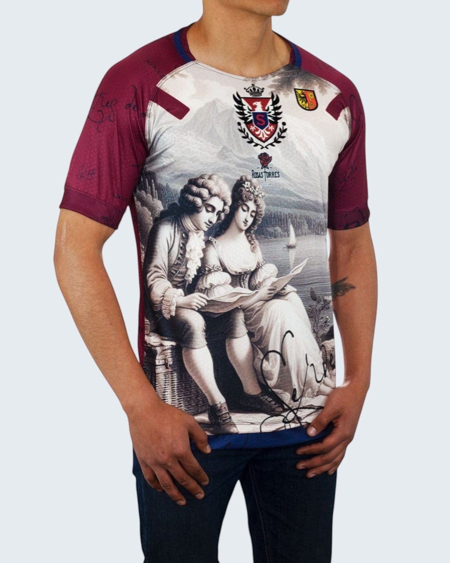 Rosas Torres Jersey Maillot Servette Rousseau - Edición "La Nouvelle Héloïse" | Filosofía Textil