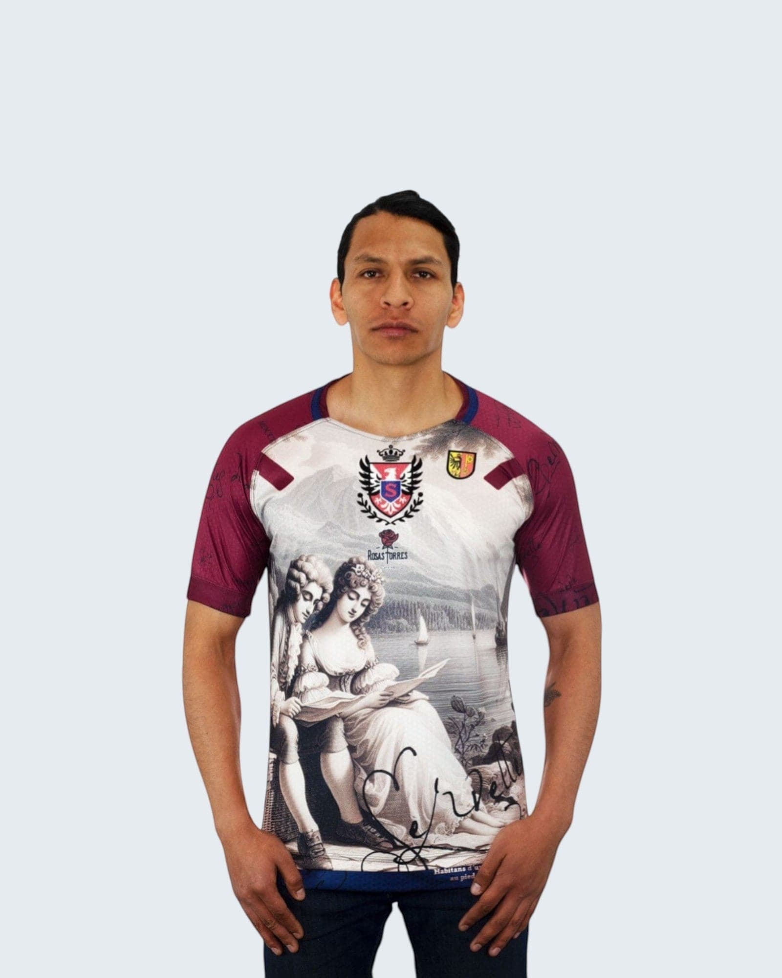 Rosas Torres Jersey Maillot Servette Rousseau - Edición "La Nouvelle Héloïse" | Filosofía Textil