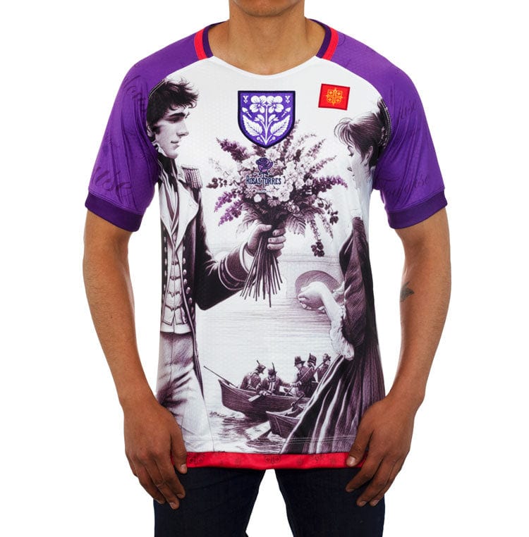 Rosas Torres Jersey Maillot Toulouse Violetas - Edición Ciudad Rosa | Romance Francés Auténtico