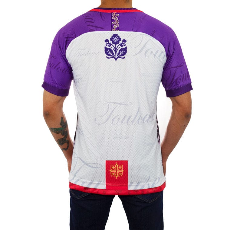 Rosas Torres Jersey Maillot Toulouse Violetas - Edición Ciudad Rosa | Romance Francés Auténtico