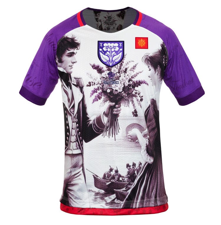 Rosas Torres Jersey Maillot Toulouse Violetas - Edición Ciudad Rosa | Romance Francés Auténtico