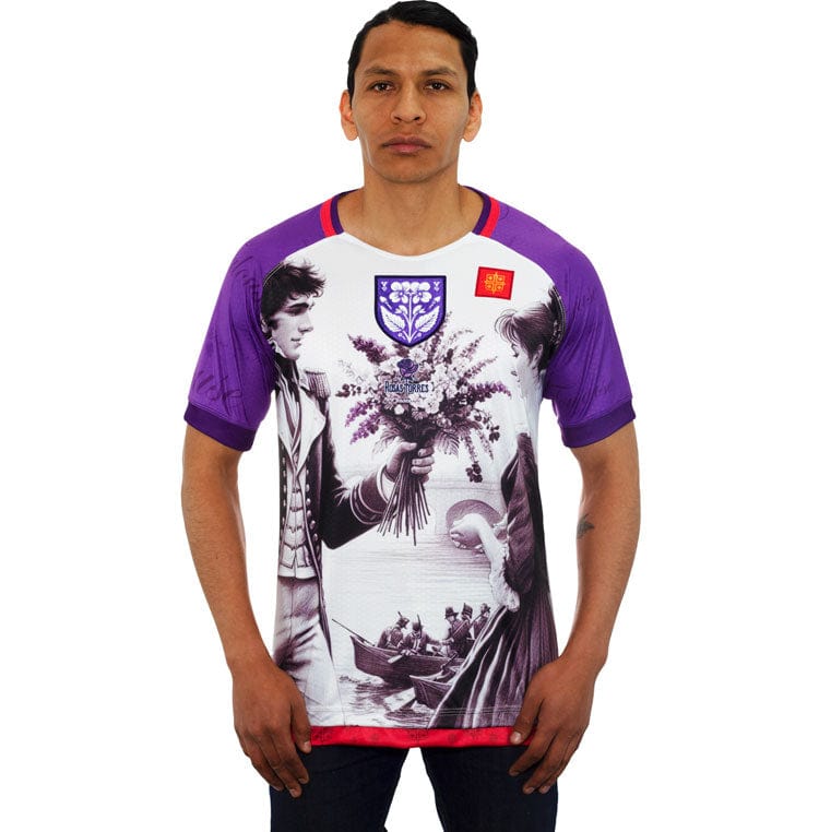 Rosas Torres Jersey Maillot Toulouse Violetas - Edición Ciudad Rosa | Romance Francés Auténtico