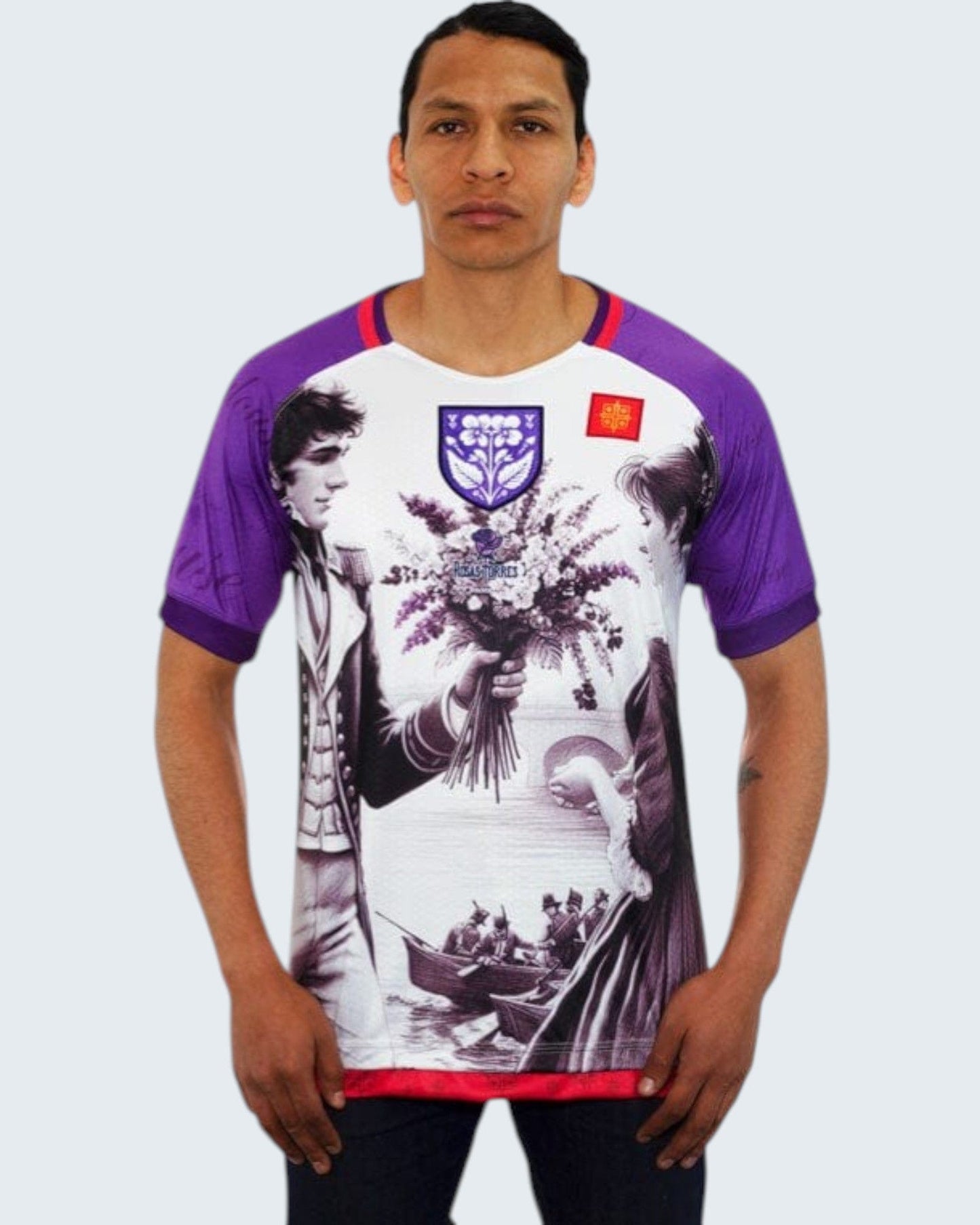 Rosas Torres Jersey Maillot Toulouse Violetas - Edición Ciudad Rosa | Romance Francés Auténtico