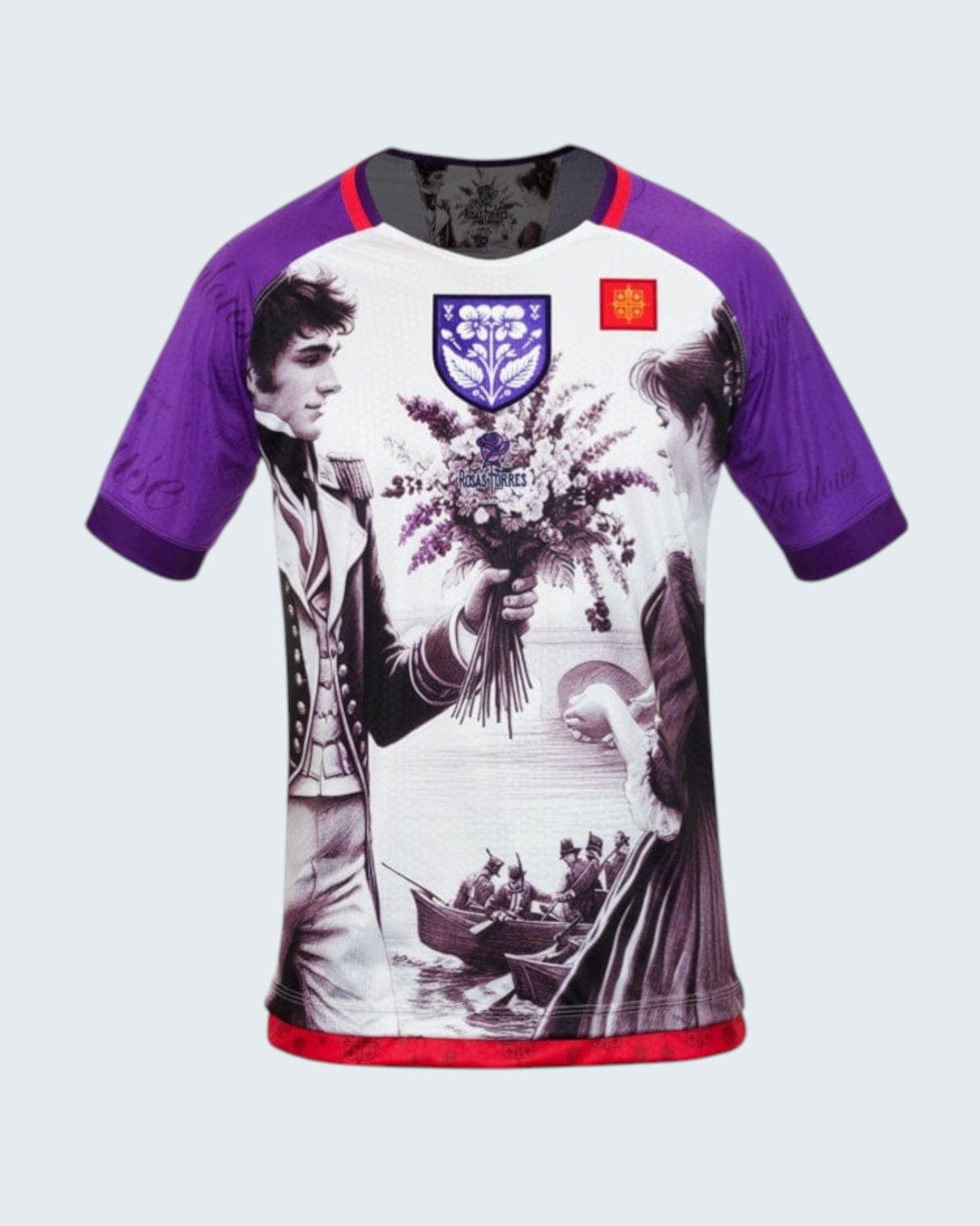 Rosas Torres Jersey Maillot Toulouse Violetas - Edición Ciudad Rosa | Romance Francés Auténtico