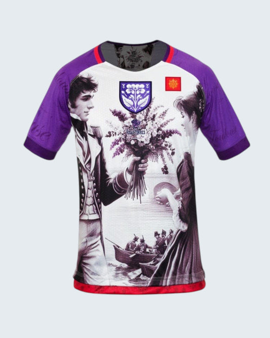 Rosas Torres Jersey Maillot Toulouse Violetas - Edición Ciudad Rosa | Romance Francés Auténtico