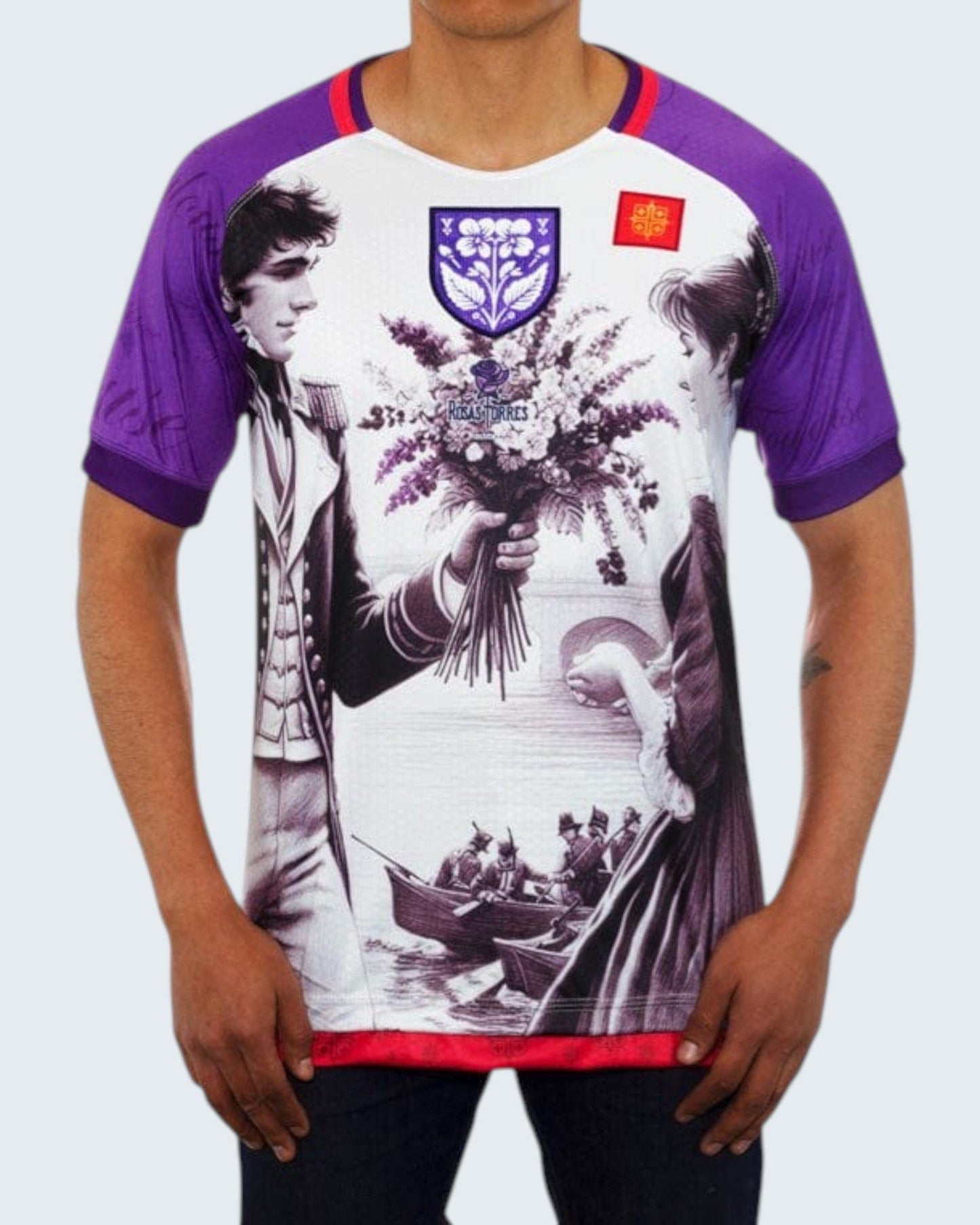 Rosas Torres Jersey Maillot Toulouse Violetas - Edición Ciudad Rosa | Romance Francés Auténtico