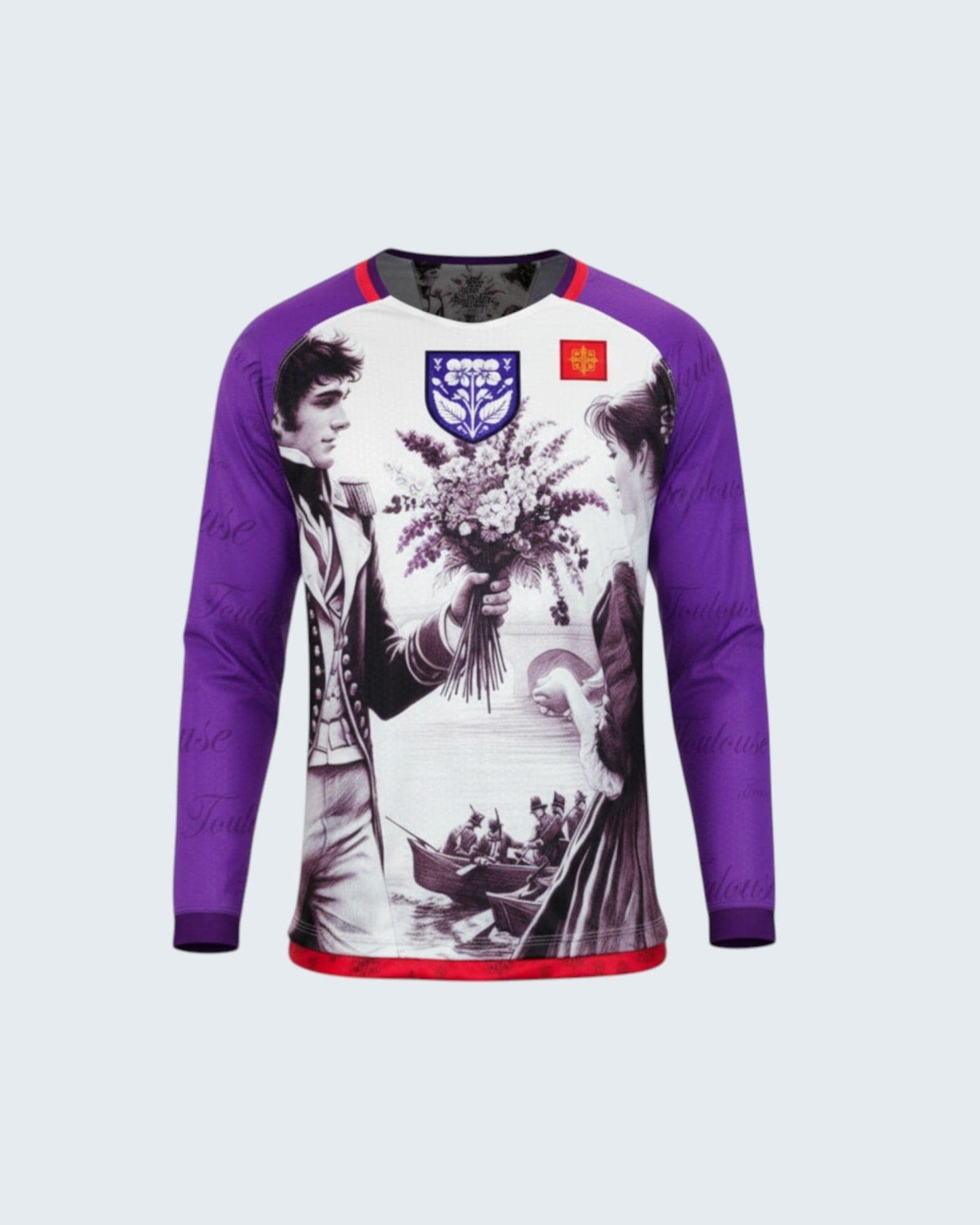 Rosas Torres Jersey Maillot Toulouse Violetas - Edición Ciudad Rosa | Romance Francés Auténtico