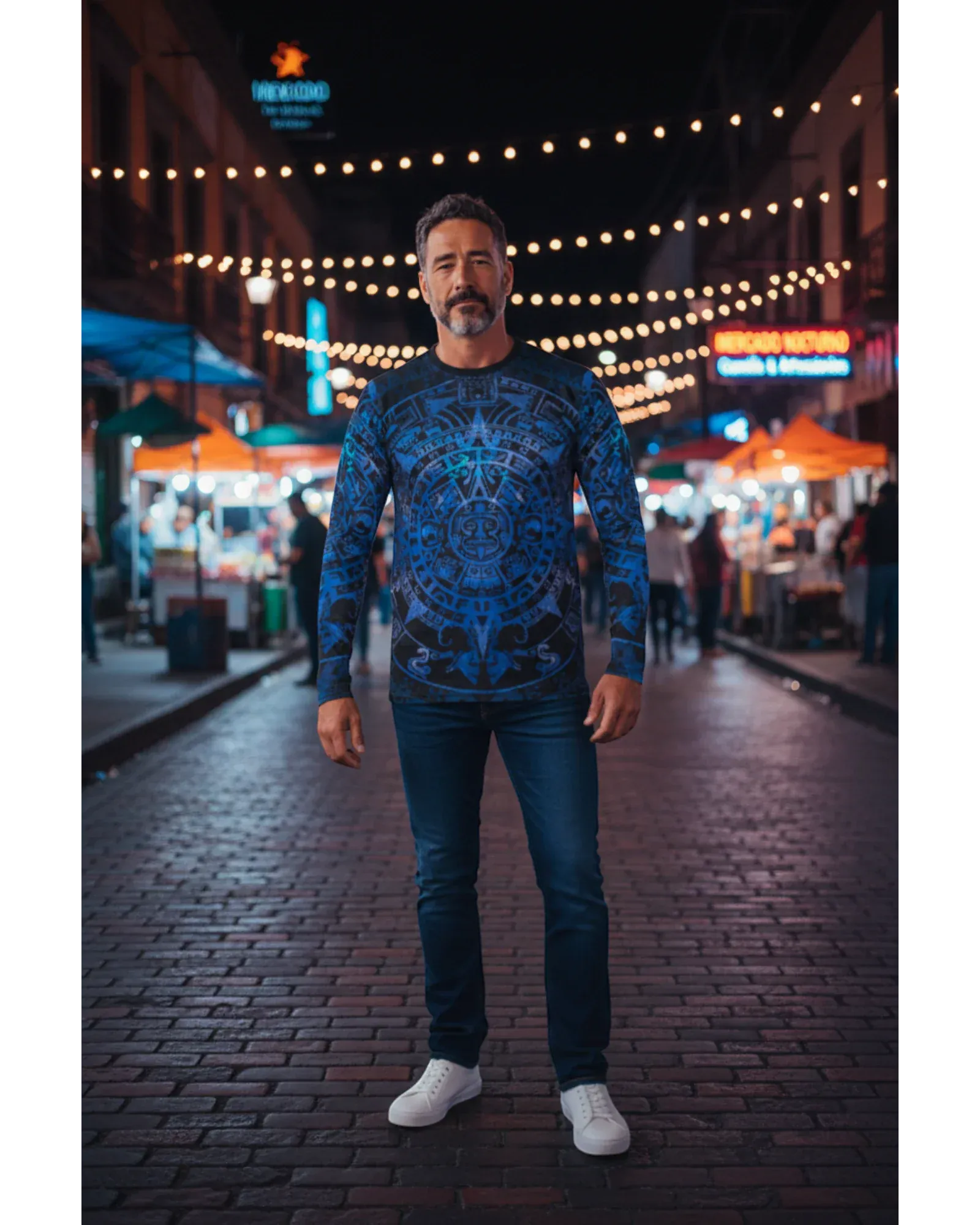 Rosas Torres Jersey Playera Manga Larga Azteca - Edición Guerreros Ancestrales | Profundidad de la Historia Mexicana