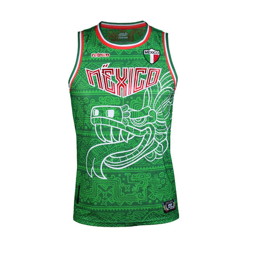 Jersey Retrooo México Quetzalcóatl Tricolor Urbano Basketball