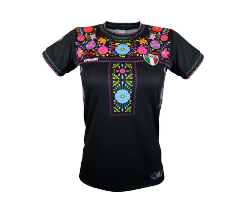 Jersey Retrooo México Adelitas Negro