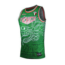 Cargar imagen en el visor de la galería, Jersey Retrooo México Quetzalcóatl Tricolor Urbano Basketball