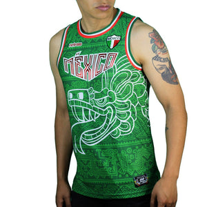 Jersey Retrooo México Quetzalcóatl Tricolor Urbano Basketball