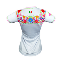 Cargar imagen en el visor de la galería, Jersey Retrooo México Adelitas Huipil Blanco