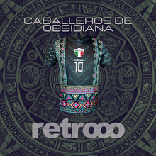 Cargar imagen en el visor de la galería, Jersey Retrooo México Azteca Obsidiana