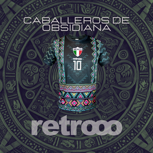 Jersey Retrooo México Azteca Obsidiana