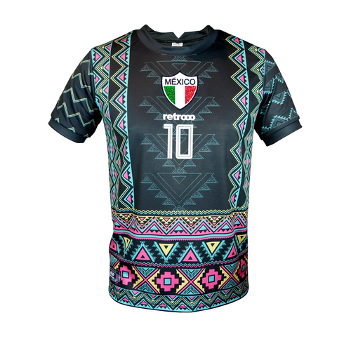 Jersey Retrooo México Azteca Obsidiana