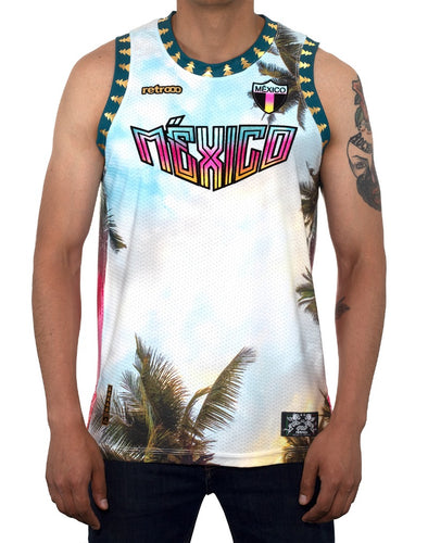 Jersey Retrooo México Amanecer Tulum Urbano Basketball