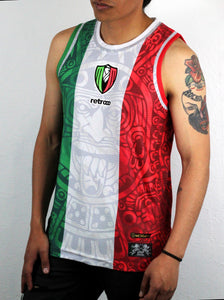 Jersey Retrooo México Ft. Mexclart Piedra del Sol Tricolor