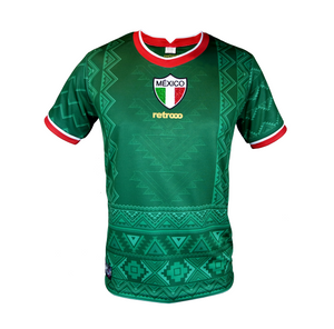 Jersey Retrooo México Azteca Tricolor