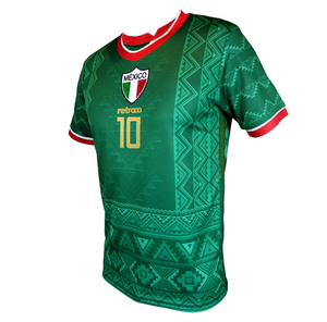 Jersey Retrooo México Azteca Tricolor