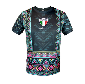 Jersey Retrooo México Azteca Obsidiana