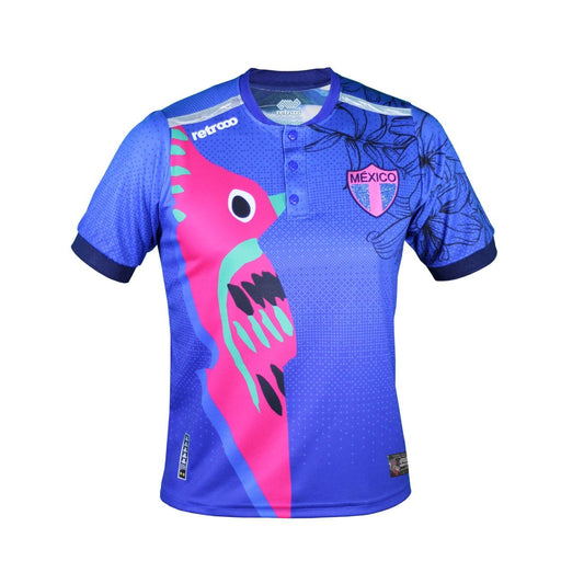 Retroooclothes Jersey Azul Bebé talla única 12 meses Jersey Retrooo México Colibrí Art