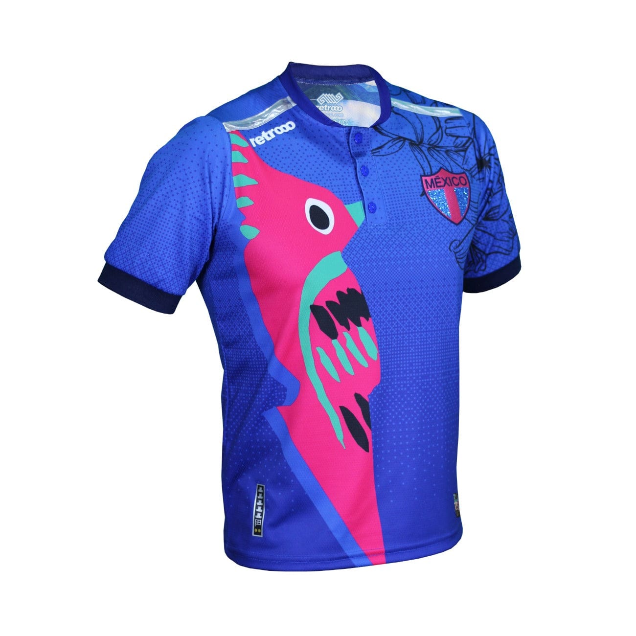 Retroooclothes Jersey Azul CH - S Jersey Retrooo México Colibrí Art