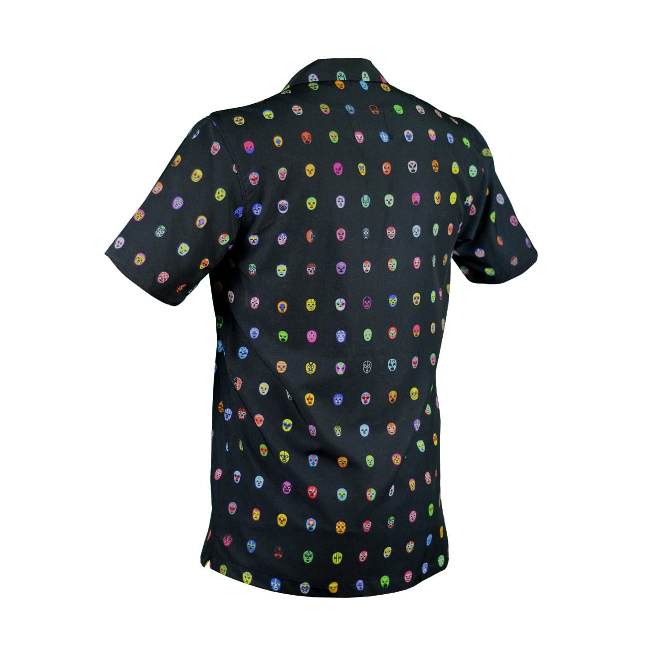 Retroooclothes Jersey Camisa Hawaiana Retrooo México Mascaritas Negro