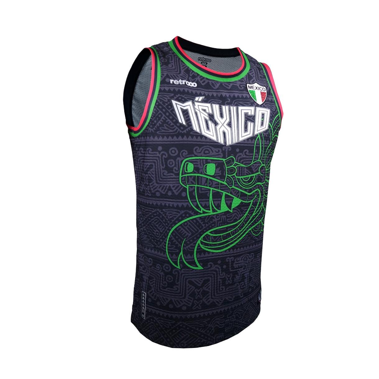 Retroooclothes Jersey Jersey Basketball Quetzalcóatl Nacional - Edición Fusión Prehispánica | Identidad Nacional Completa