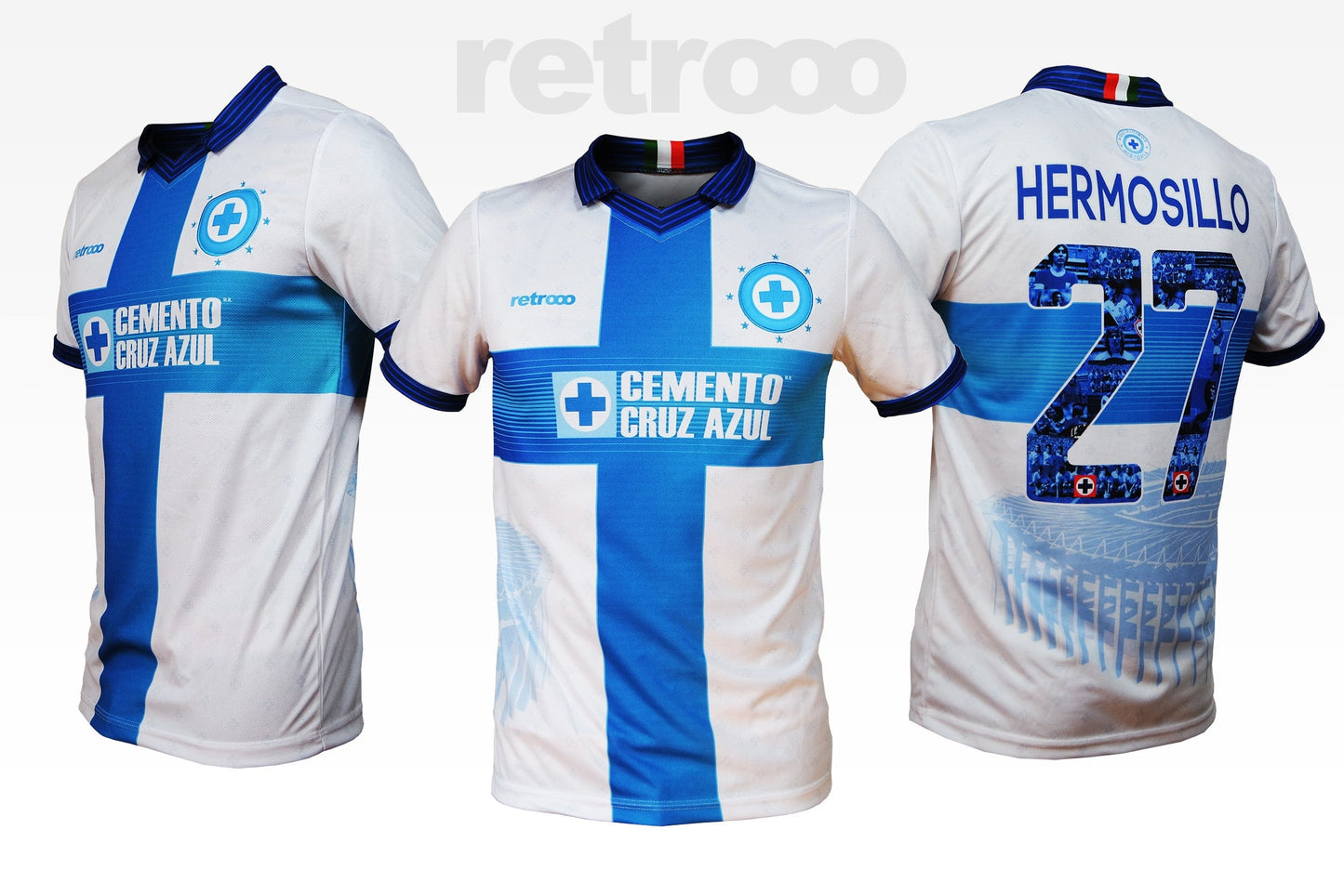 Retroooclothes Jersey Jersey Herencia Celeste - Blanco