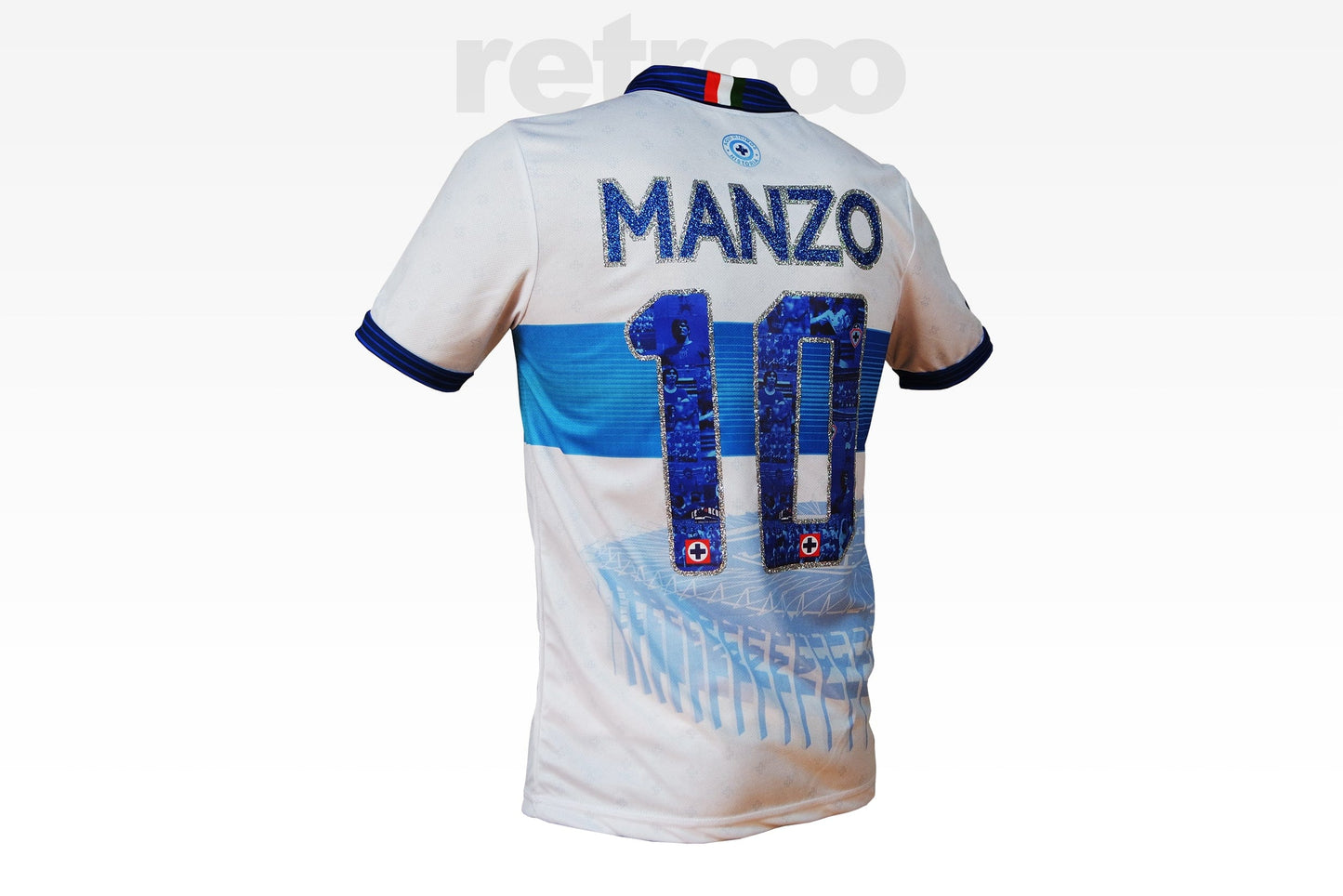 Retroooclothes Jersey Jersey Herencia Celeste - Blanco