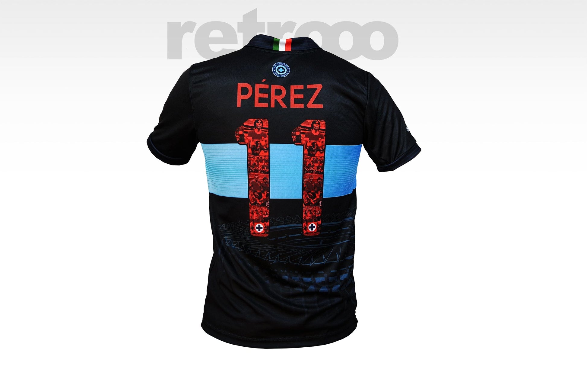 Retroooclothes Jersey Jersey Herencia Celeste - Negro