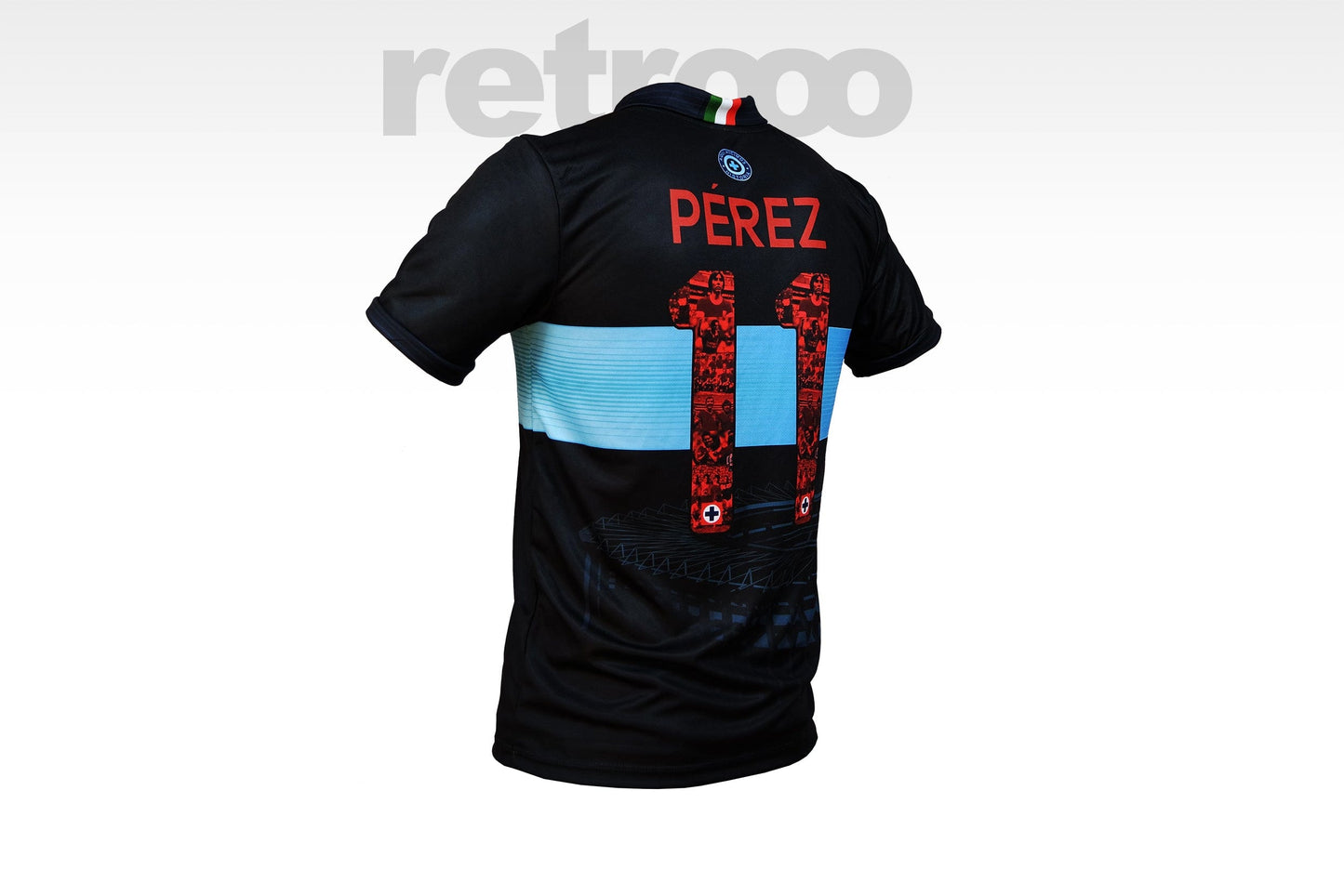 Retroooclothes Jersey Jersey Herencia Celeste - Negro