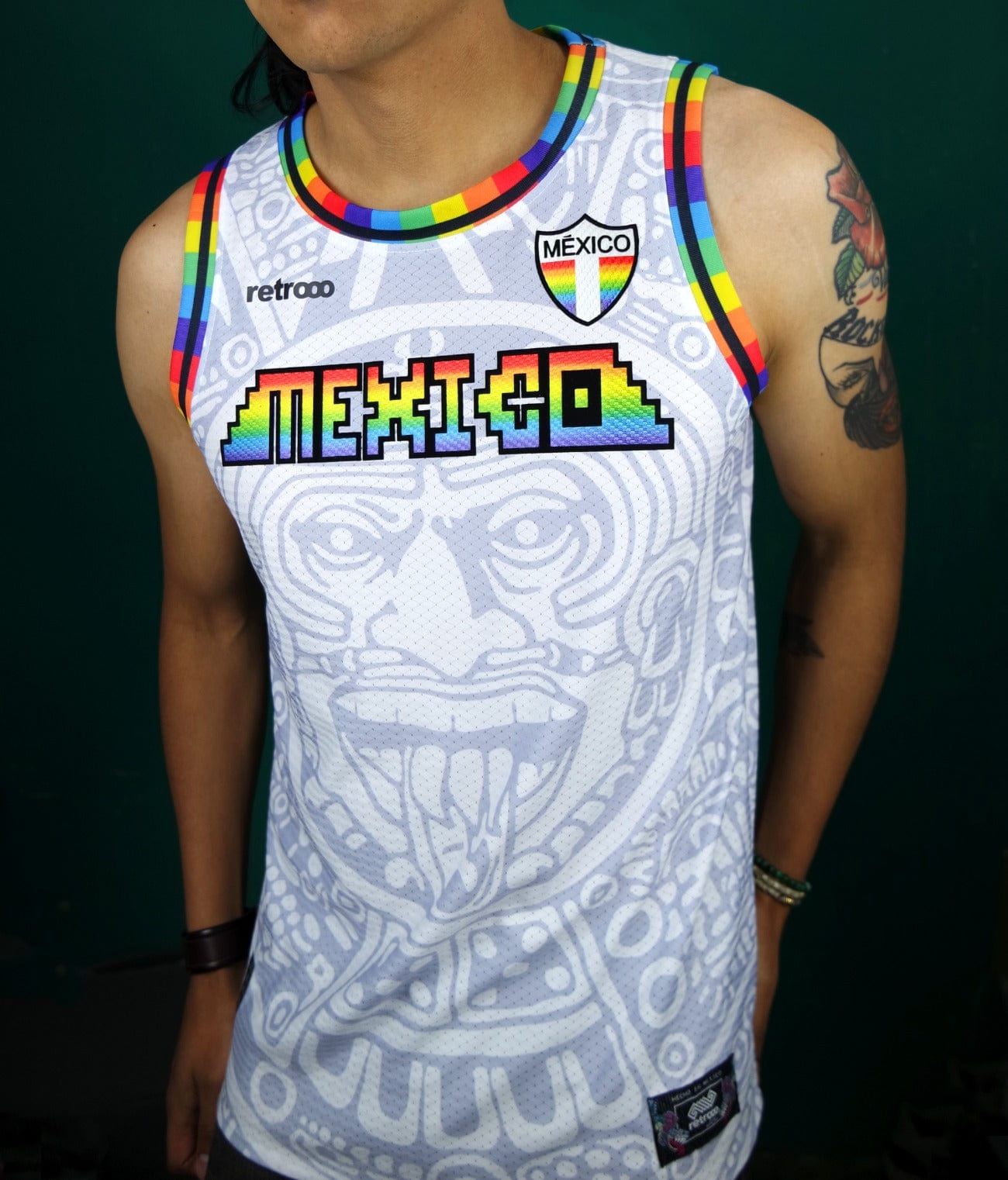 Retroooclothes Jersey Jersey Retrooo México Calendario Azteca Urbano PRIDE