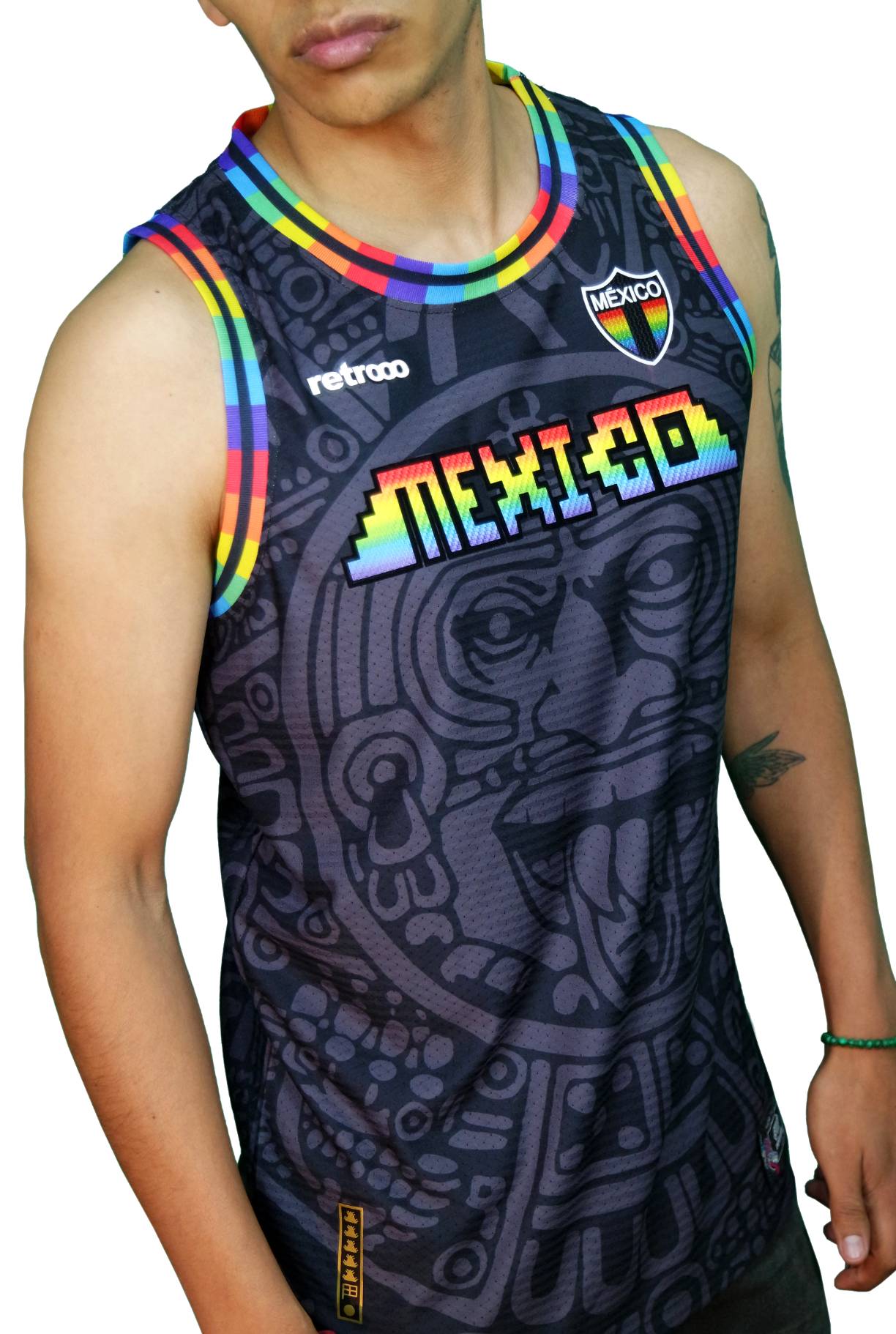 Retroooclothes Jersey Jersey Retrooo México Calendario Azteca Urbano PRIDE