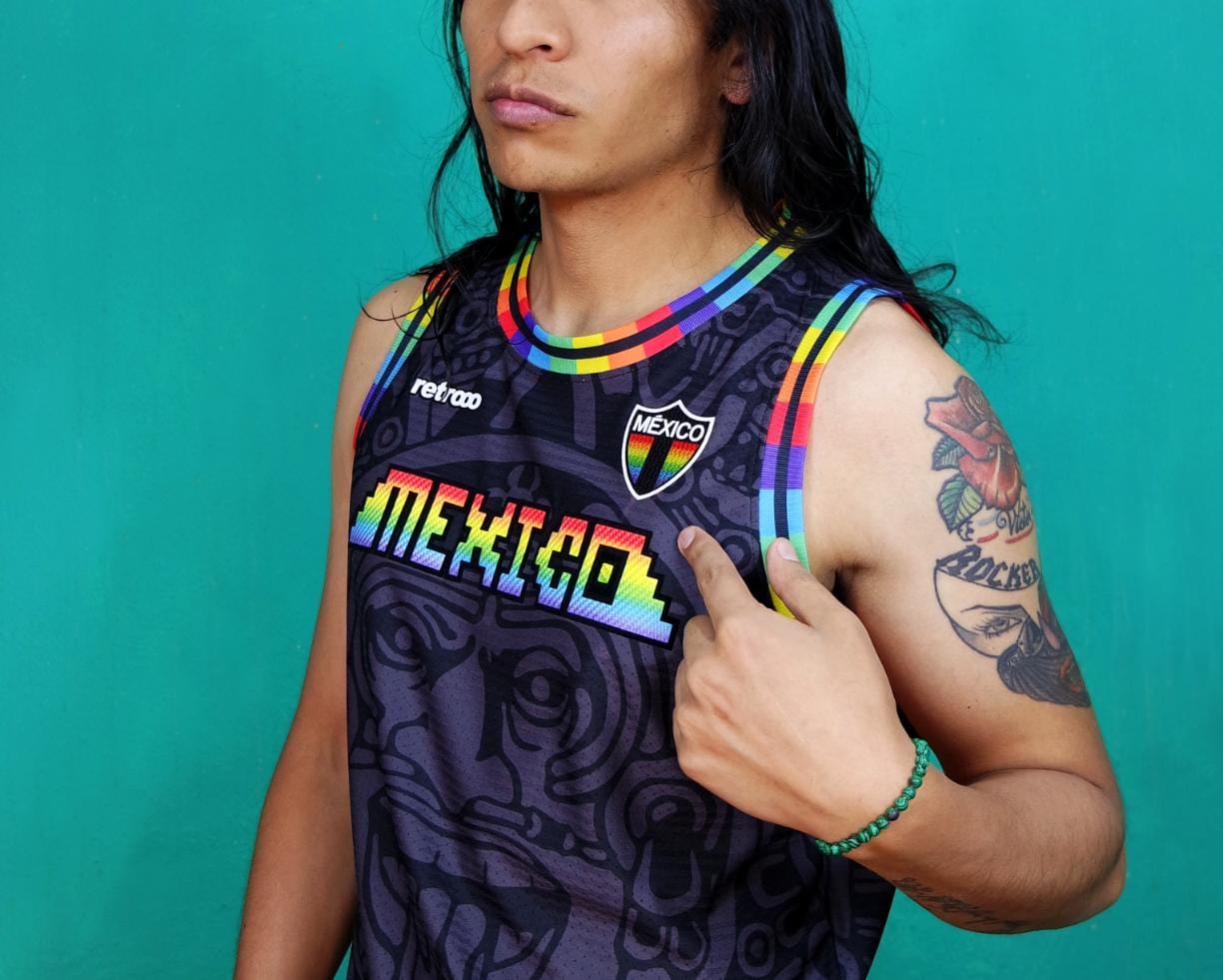 Retroooclothes Jersey Jersey Retrooo México Calendario Azteca Urbano PRIDE