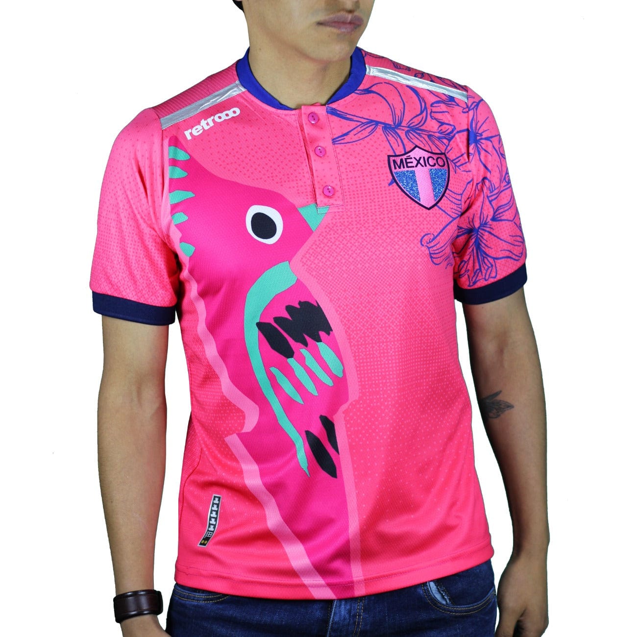 Retroooclothes Jersey Jersey Retrooo México Colibrí Art