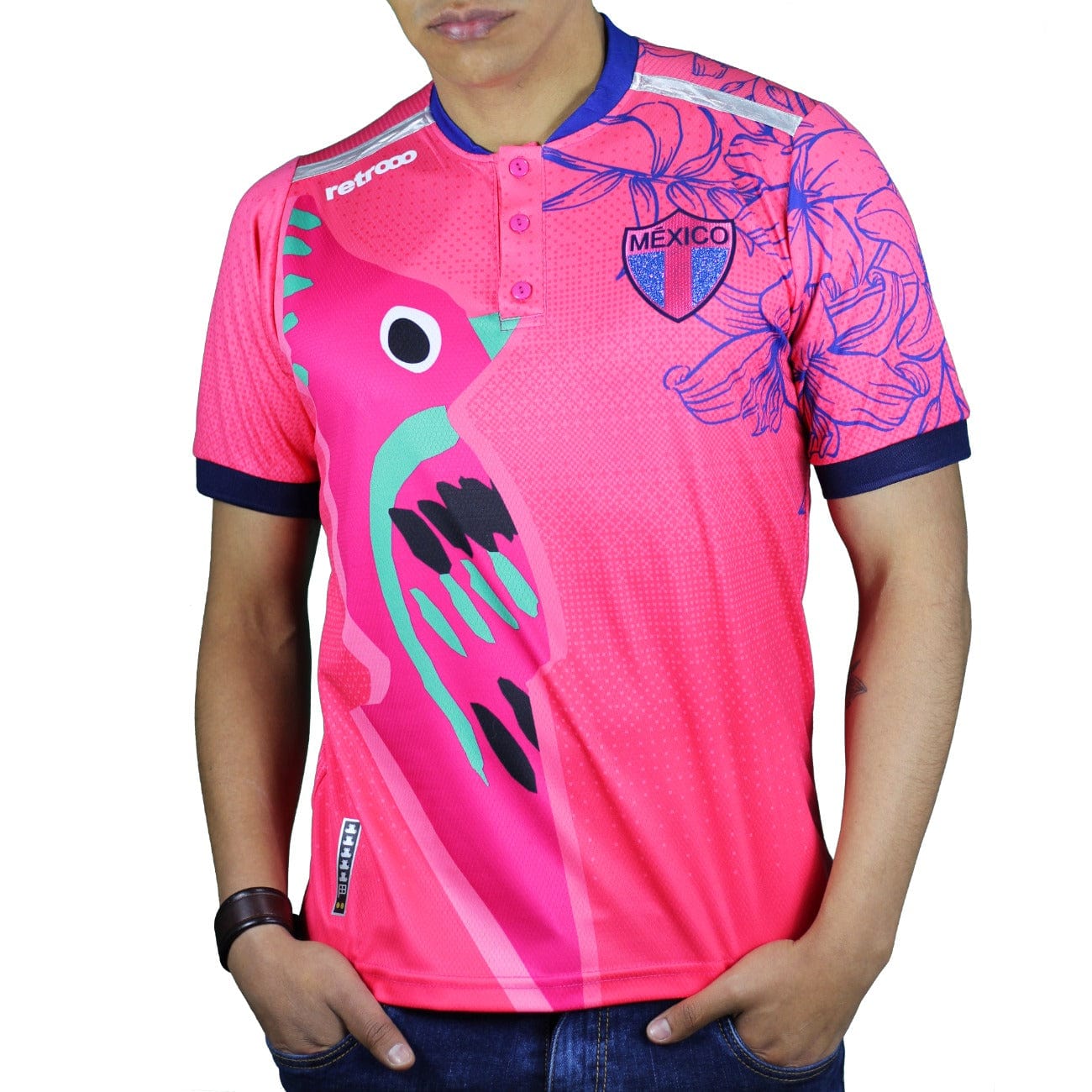 Retroooclothes Jersey Jersey Retrooo México Colibrí Art