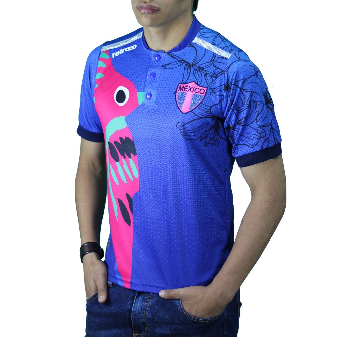 Retroooclothes Jersey Jersey Retrooo México Colibrí Art