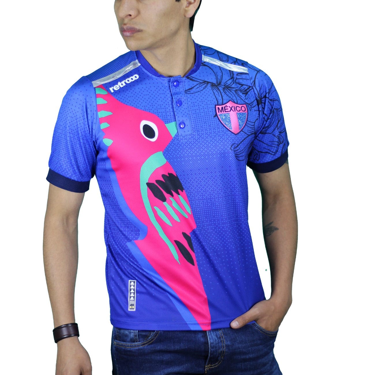 Retroooclothes Jersey Jersey Retrooo México Colibrí Art