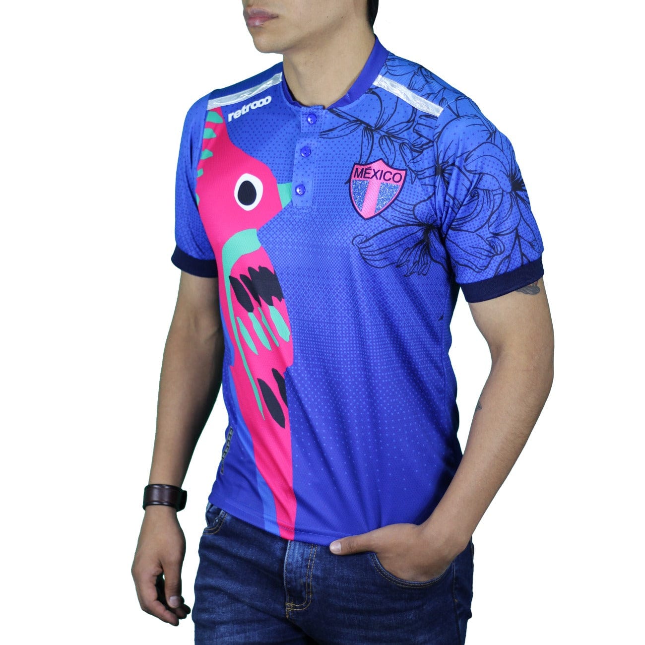 Retroooclothes Jersey Jersey Retrooo México Colibrí Art