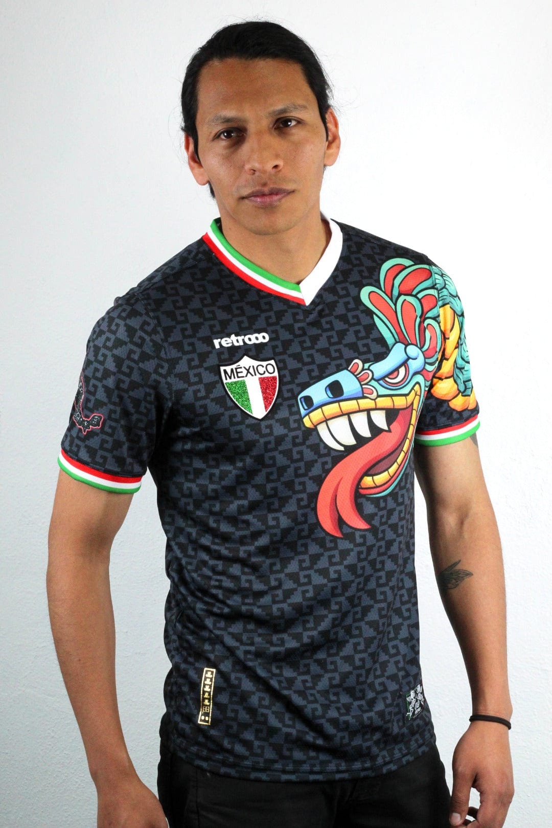 Retroooclothes Jersey Jersey Retrooo México Quetzalcóatl Obsidiana