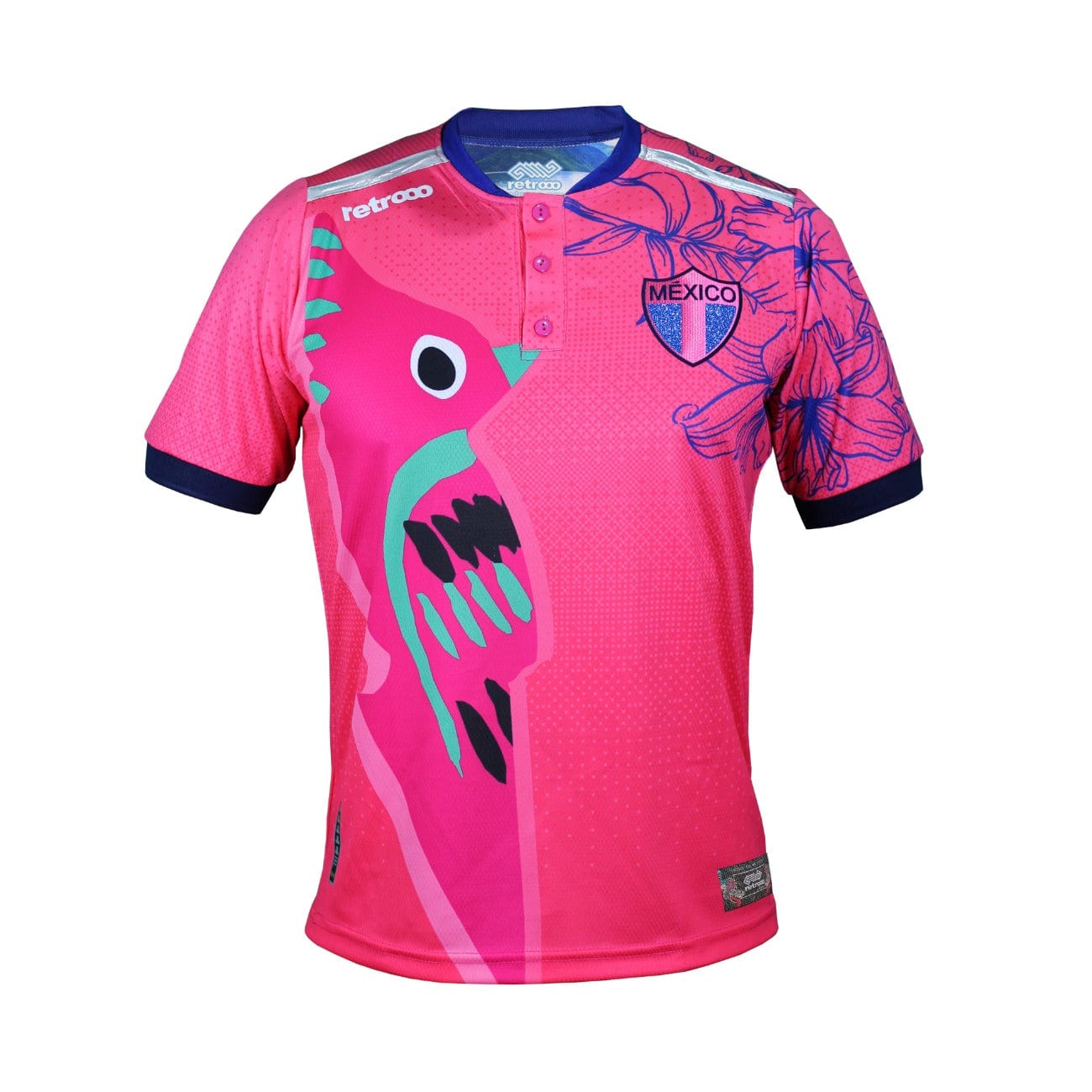 Retroooclothes Jersey Rosa CH - S Jersey Retrooo México Colibrí Art